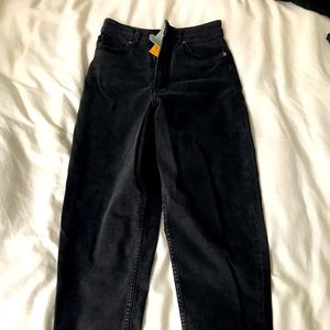 Brand new black H&M jeans. High waist/mom jean
